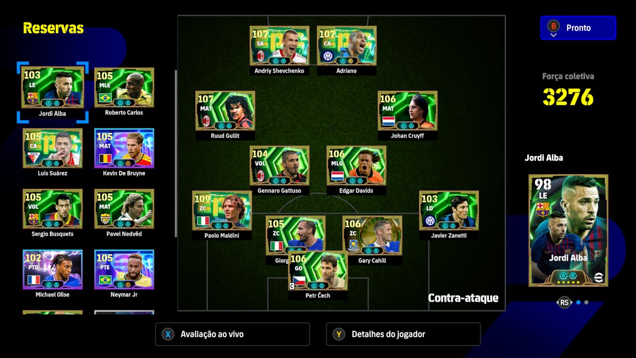 CONTA EFOOTBALL XBOX/PC 3300 DE FORÇA