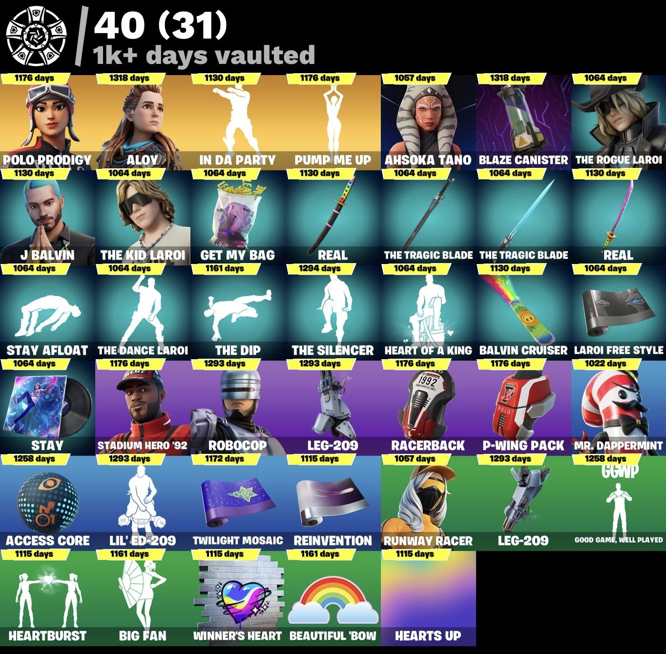 CONTA FORTNITE 413 SKINS + 300 JOGOS EPIC - PRIMEIRO DONO - FULL PLAT