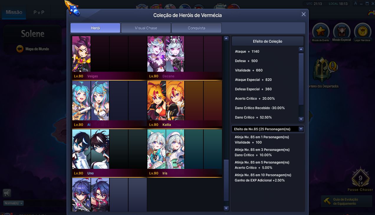 Conta Grand Chase Classic 4 Personagens | 1KK+ LEVEL 283