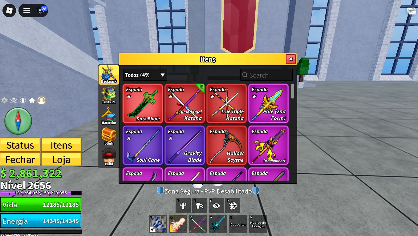 Conta Blox Fruit Full