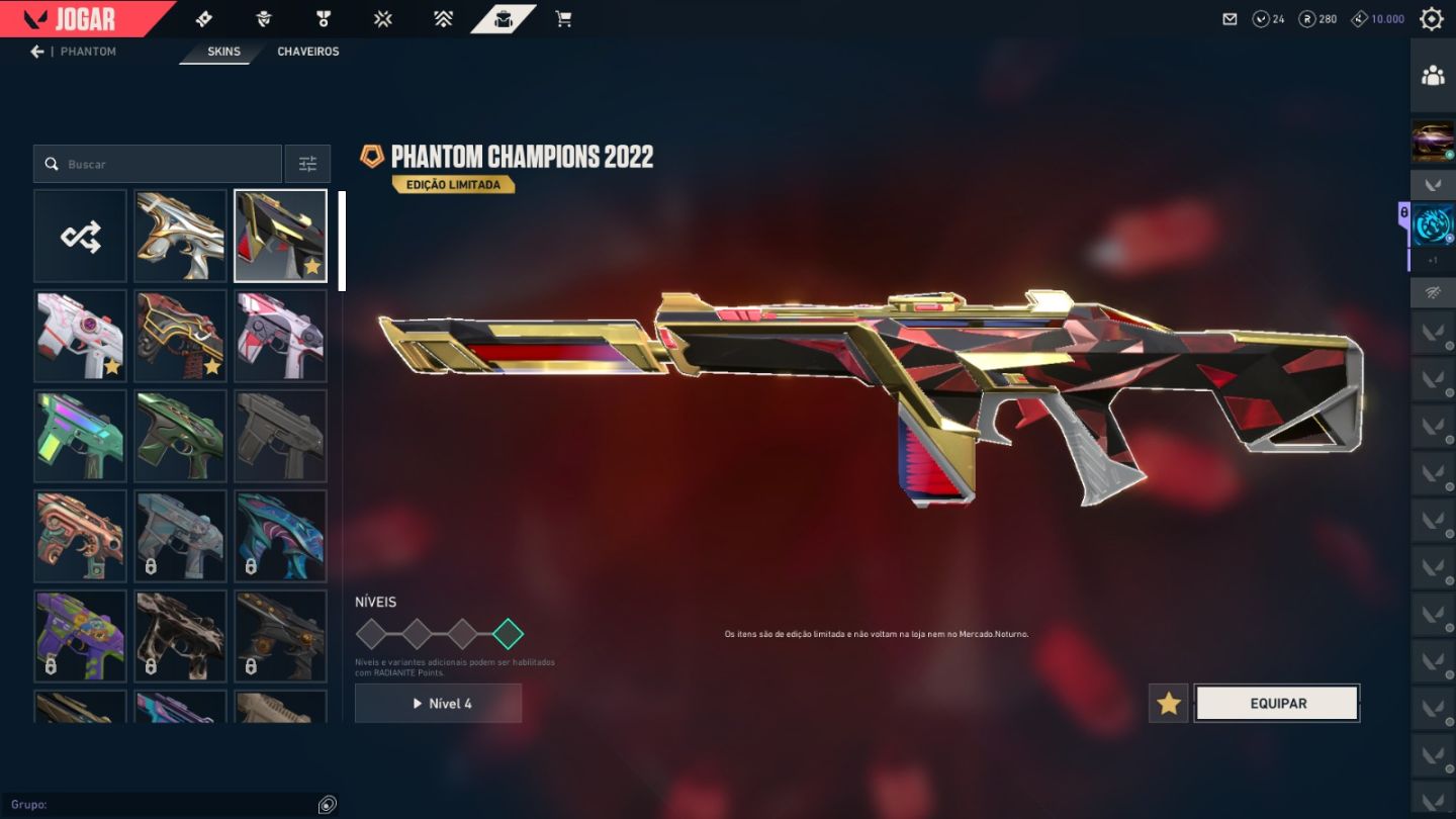 CONTA VALORANT MAIS DE 25 SKINS COMPRADAS/PACOTE CHAMPIONS 2022 EMAIL VERIFICADO