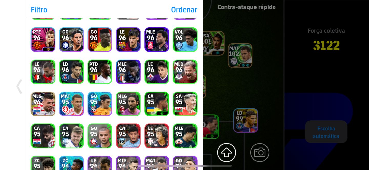 Pra sair rápido 3 contas efootball por 170