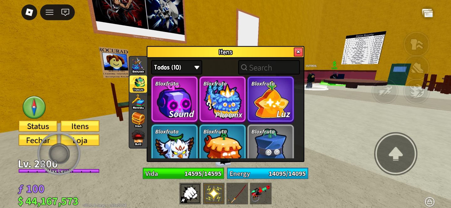 Contas BloxFruits 43M+ de Belli