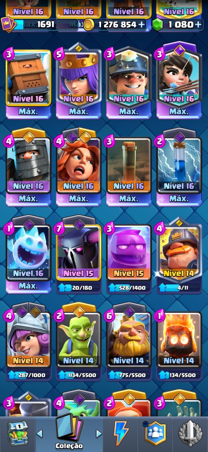 Conta clash royale 13200 trofeus