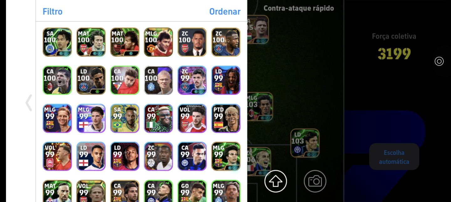 EFootball Mobile | Yamal 108 + Puskás 105 + Zico 105 + Cannavaro 106 | 3199 F