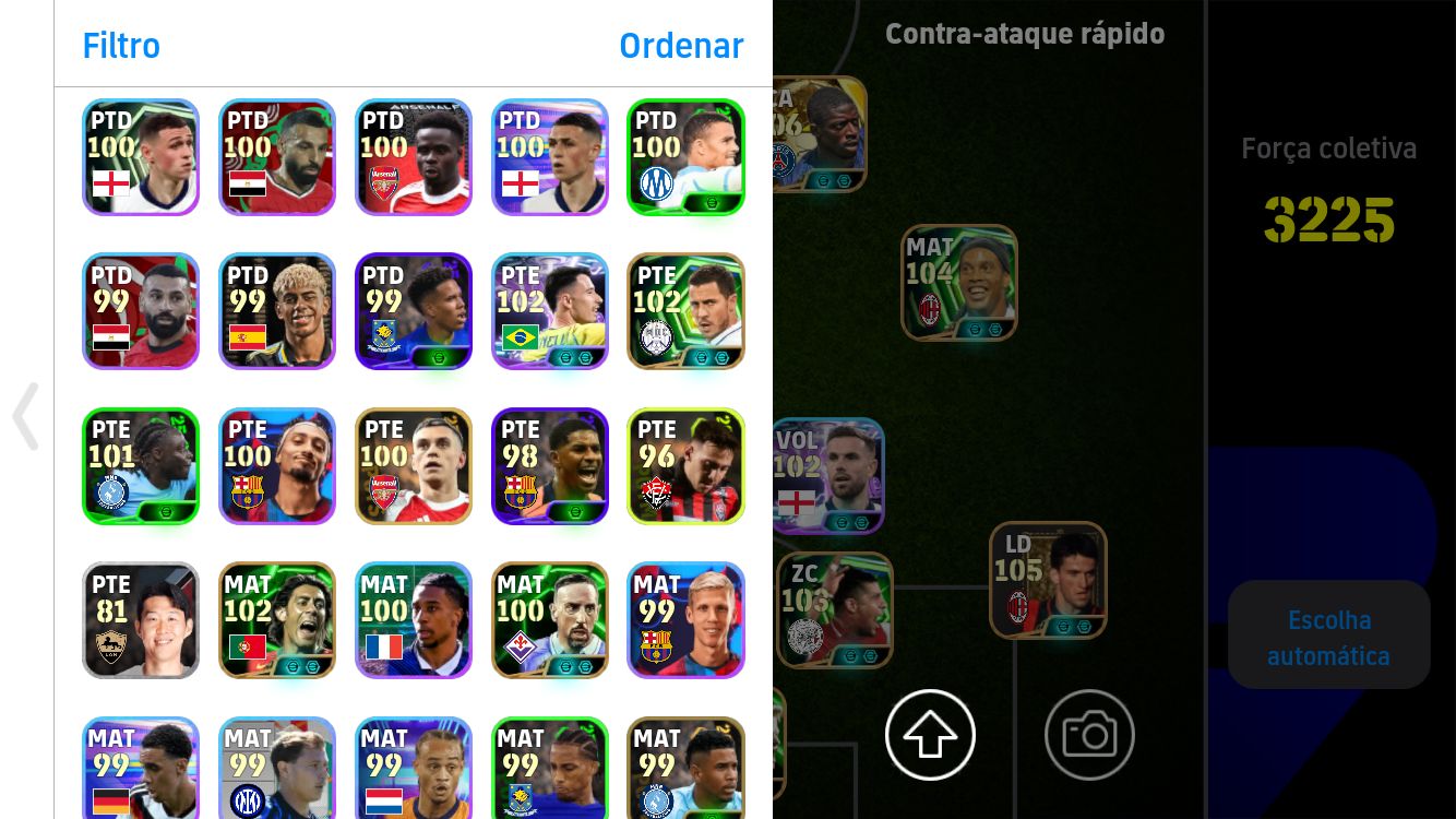 CONTA EFOOTBALL COM DEMBELE BALLON DOR++RONALDINHO GAUCHO + FORLAN++