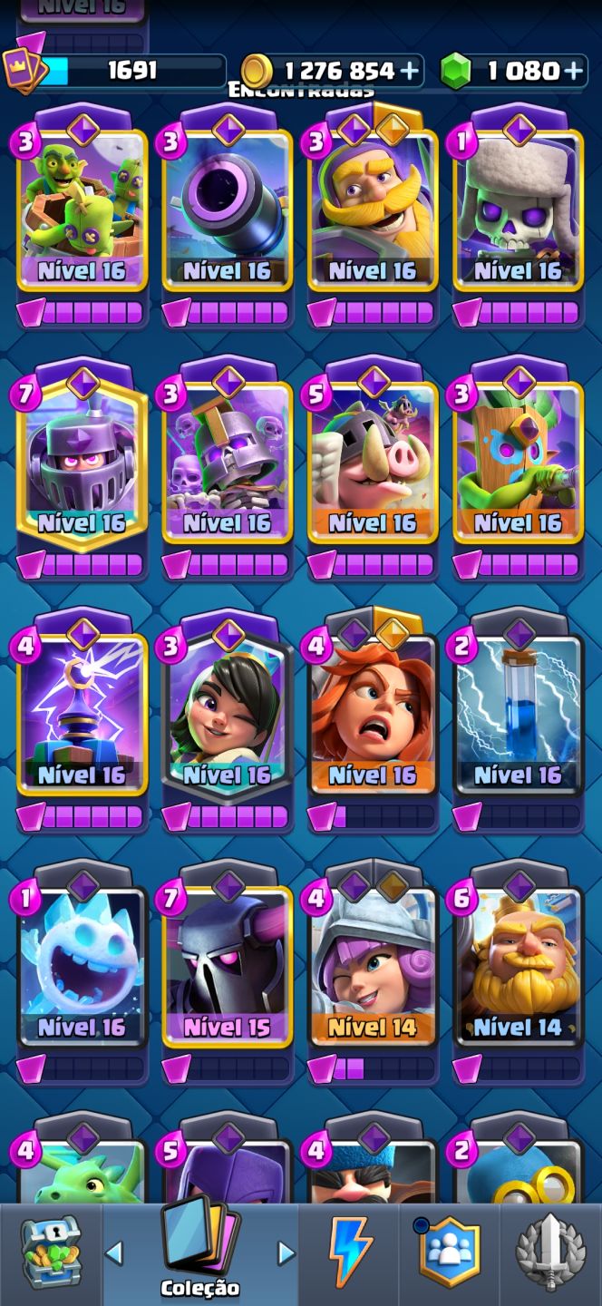 Conta clash royale 13200 trofeus