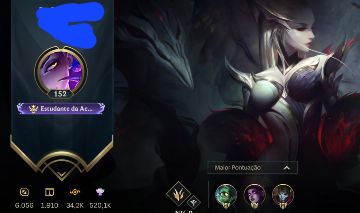 Conta do wild com a skin do sett célula suprema e SG redimidas