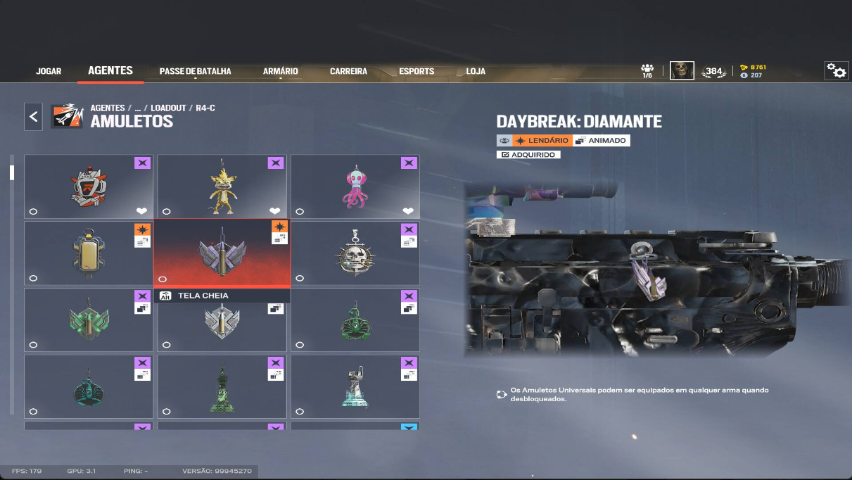 Conta de R6 2016 com varias SKINS