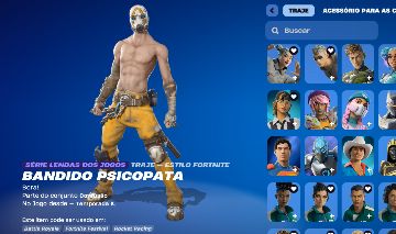 CONTA FORTNITE 262 SKINS, MACHADO DO KRATOS, PSICOPATA, MUITA SKIN COMPRADA!