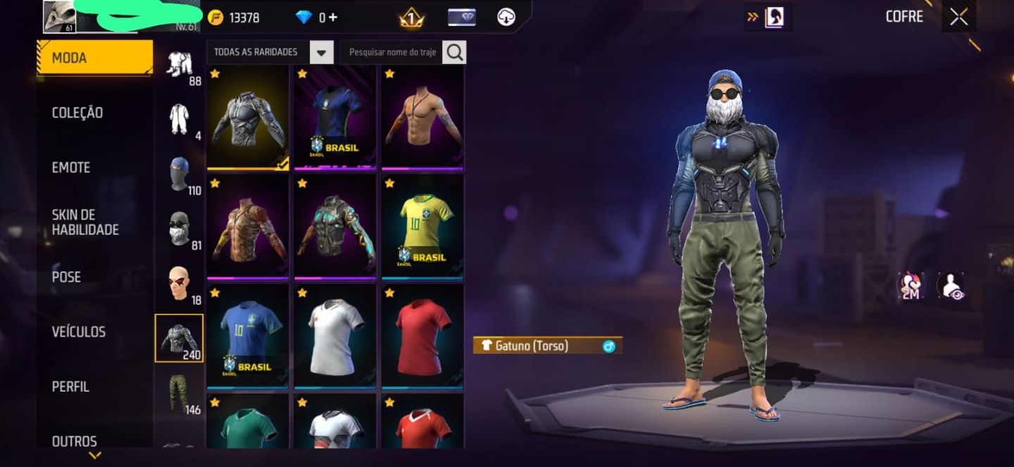 CONTA DE FREE FIRE - LEVEL 61 | PRIME 3