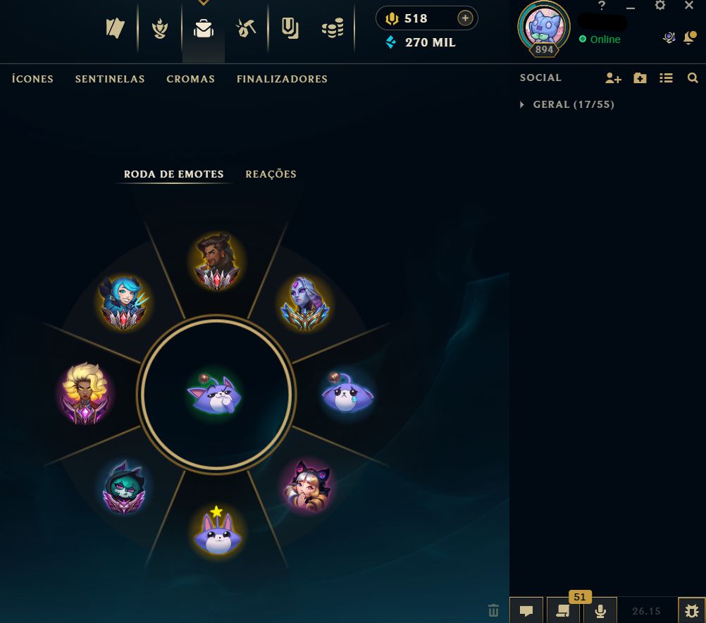 CONTA RIOT EX DESAFIANTE/IMORTAL NO VALORANT