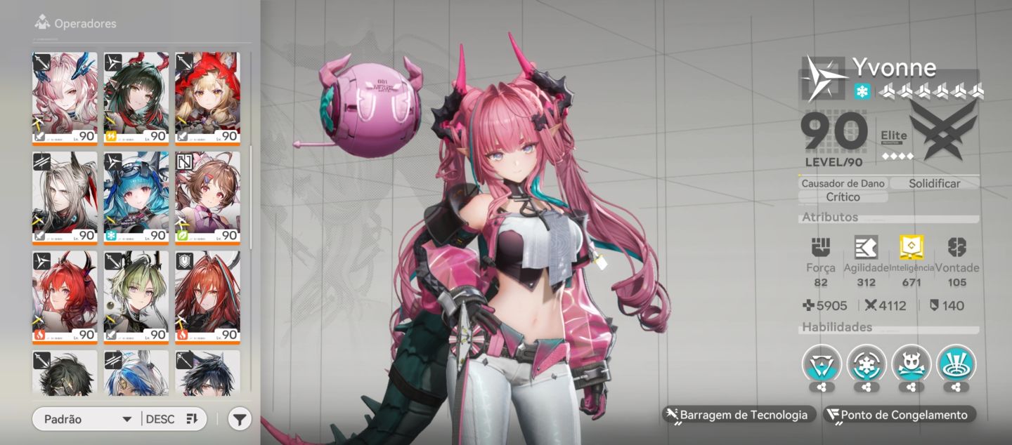 Conta monstra todos os personagens limitados com todas as armas assinaturas.