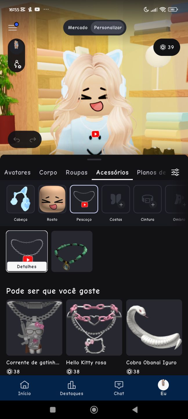 Conta de Roblox