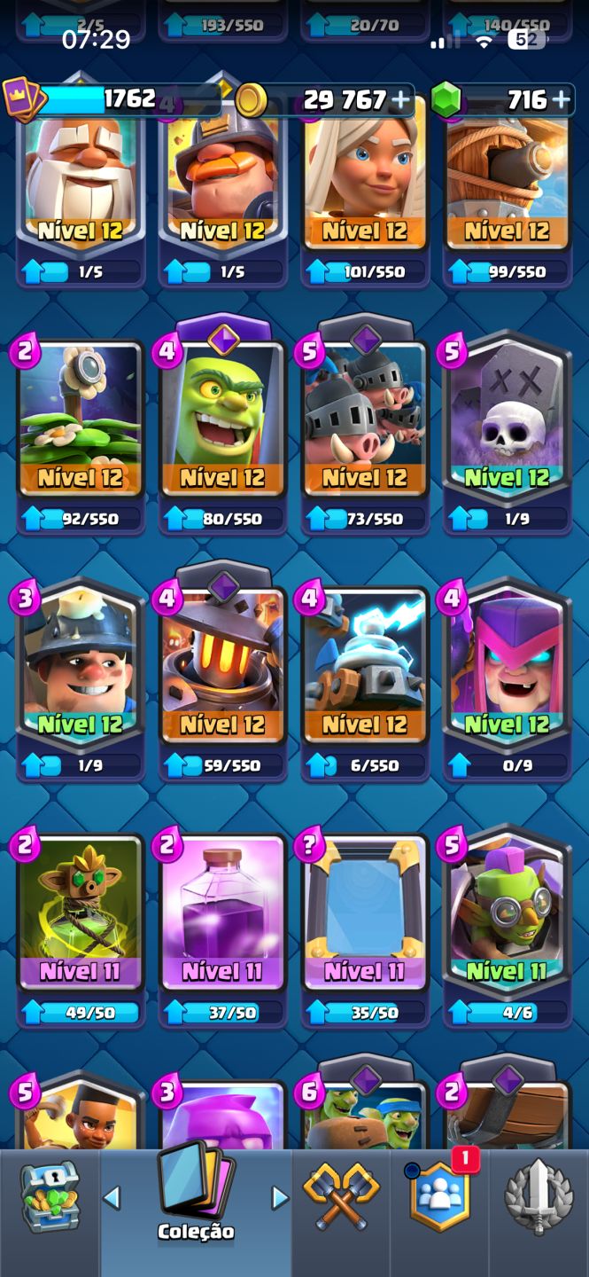 Conta Clash Royale 13.200 Troféus| Todas as Cartas | 20 Evoluções | 11 Nivel Max