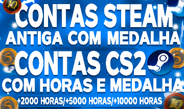 PROMOÇÃO + BRINDE! CONTA STEAM ANTIGA/OLD 16-21 ANOS + MEDALHAS 5 E 10 ANOS CS2