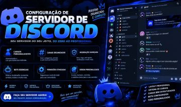 Edição de Servidores Discord | Organização, Cargos e Bots