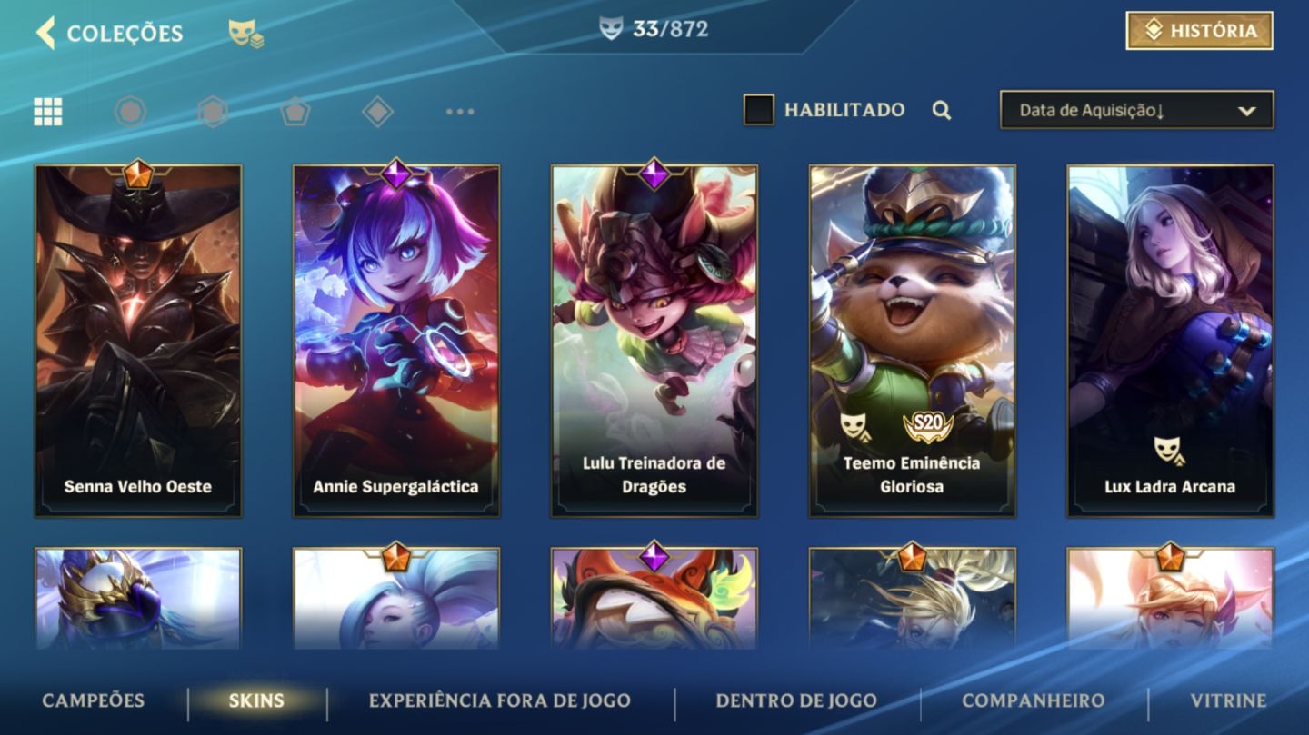 Conta Wild Rift Skins Fadinhas com um Passe