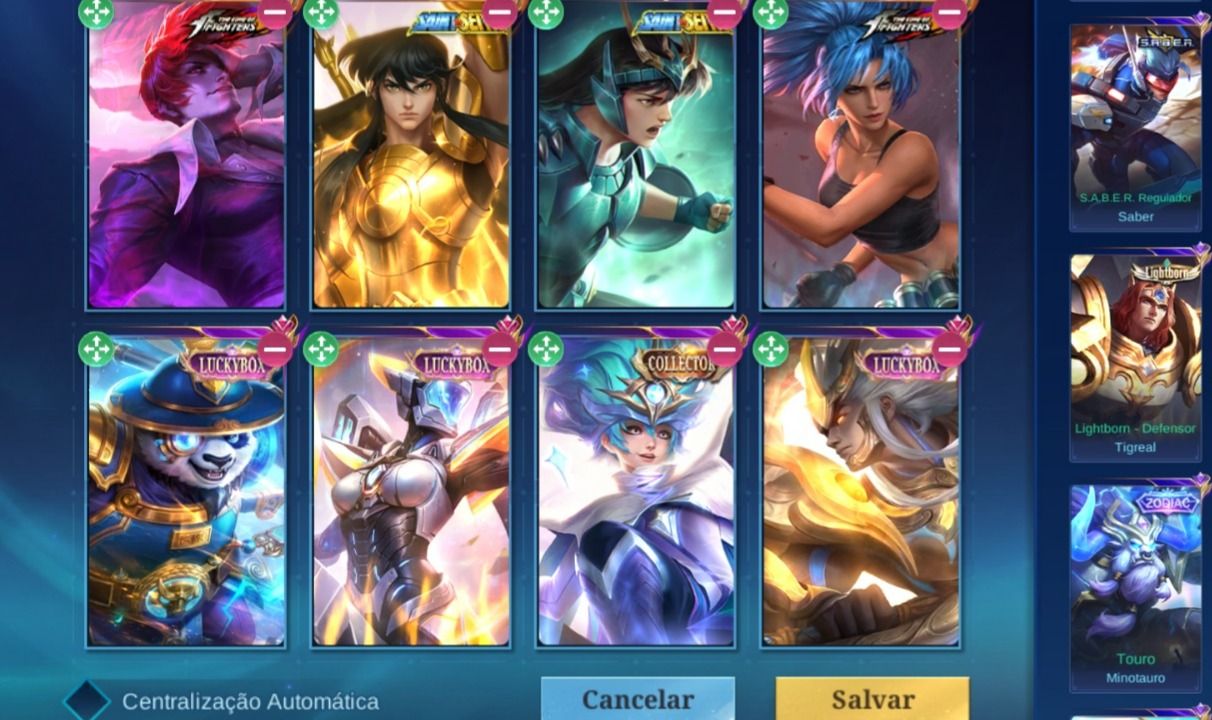 Conta main chou barata com kof chou cdz collector harley etc winrate positivo