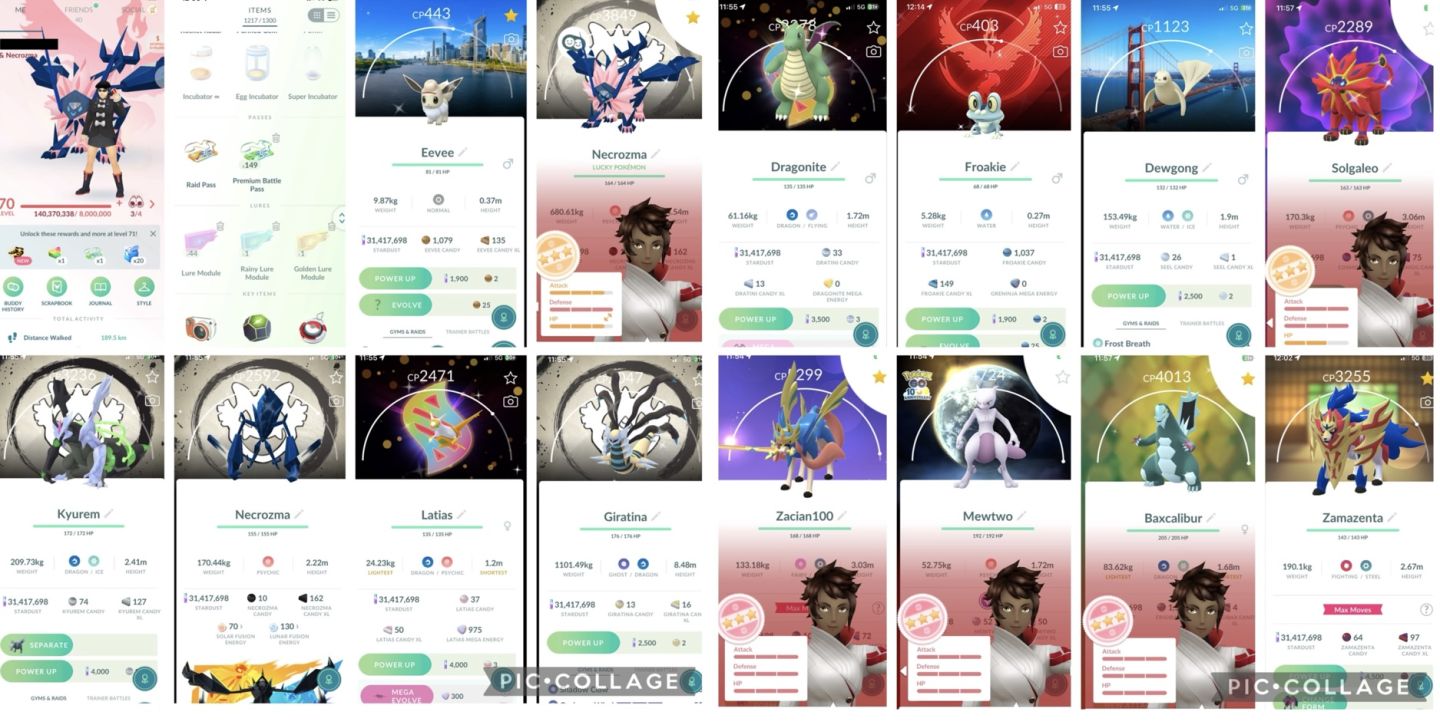 CONTA LVL 70 POKEMON GO