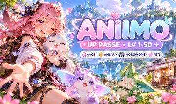 ANIIMO UP PASSE, LV 1 à 50, ROUBO DOS OVOS, ÂMBAR, MOTORHOME E PETS