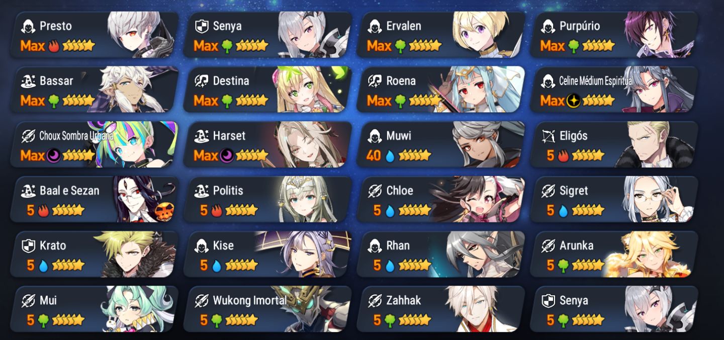 Conta iniciante Epic Seven com Collab Friefen