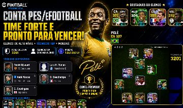 CONTA MONSTRA EFOOTBALL | Pelé 107 + FC 3201. ACEITO PROPOSTA