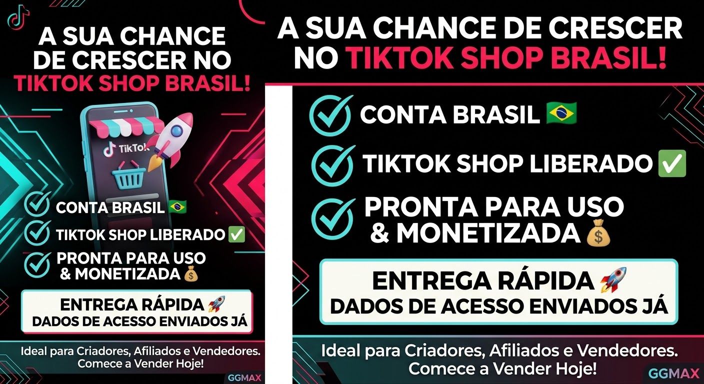 Conta tikTok shop Brasil liberada monetizada