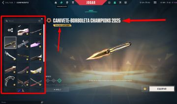 Champions 24/25 + VCT 25 mais de 9500 gasto | 16 Facas | Kuronami | Araxys