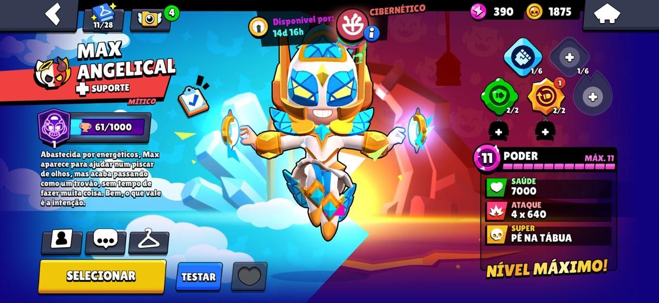 Conta de Brawl stars com muitas skins raras