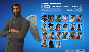 CONTA DE FORTNITE COM SEASON 3 CAPÍTULO 1/ GLIDER TRAVIS/ TAKE THE L/ E MUITO +