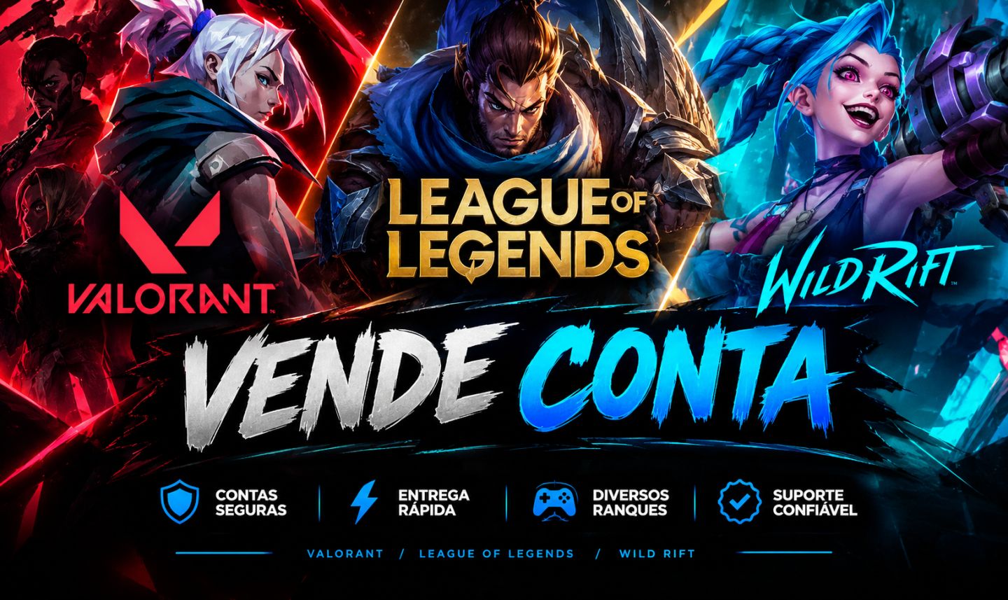CONTA RIOT EM 3 JOGOS, VALORANT, LEAGUE OF LEGENDS, E WILDS RIFT
