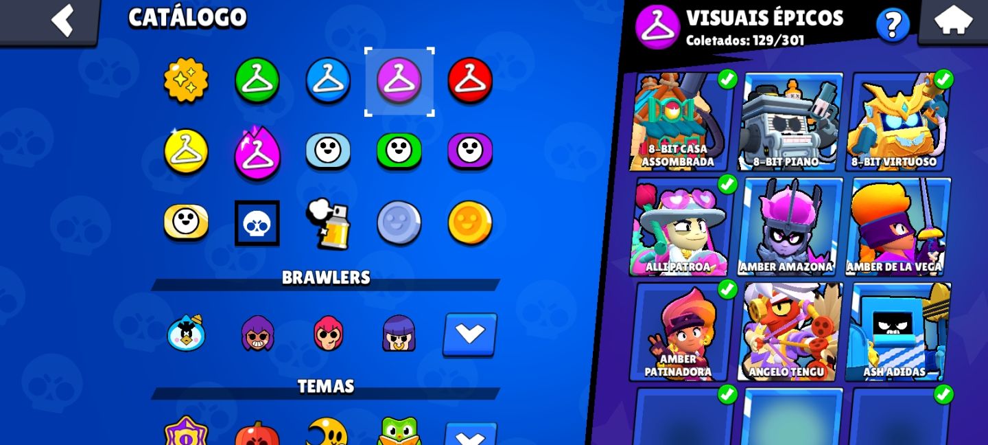 Conta de brawl stars com mais de 100k todos os personagens e muitos Prestígios