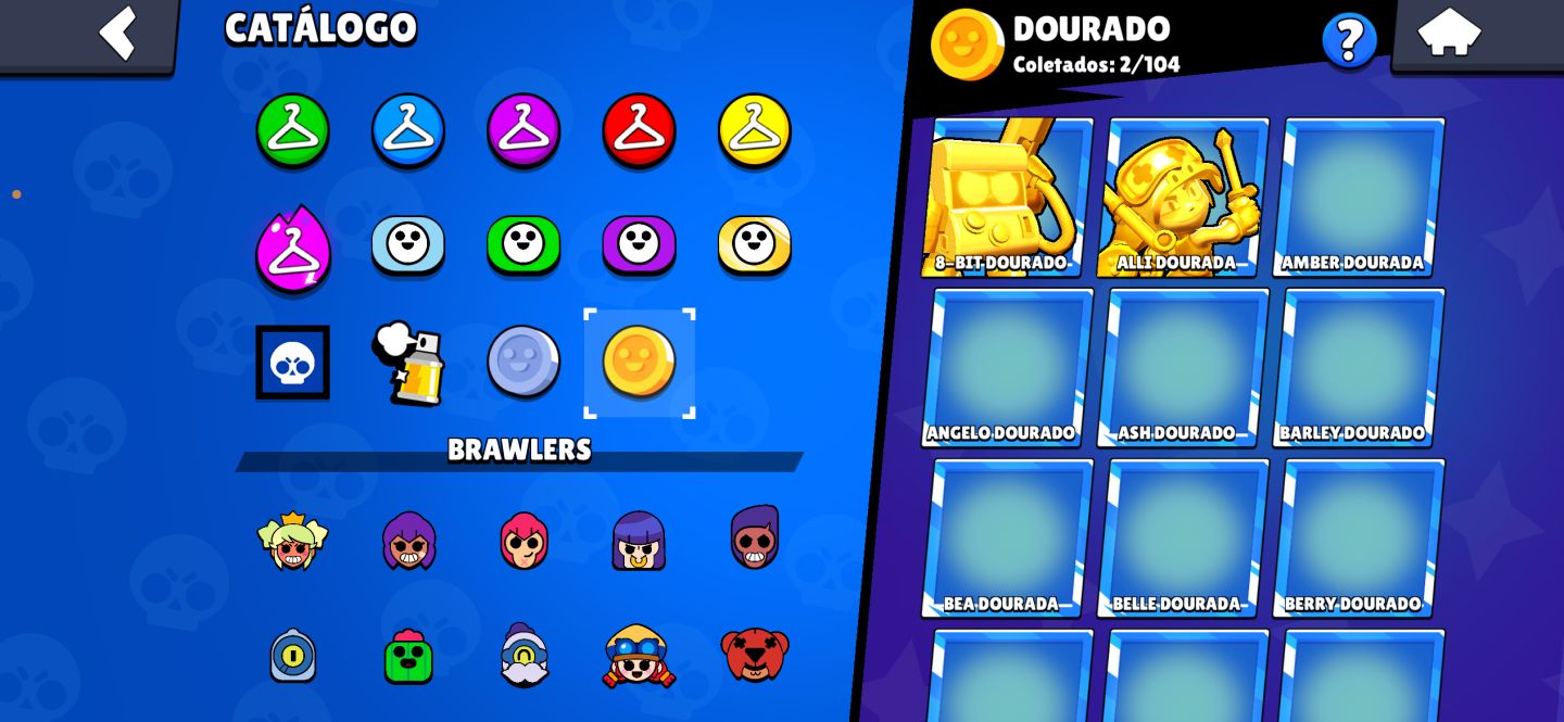 CONTA DE BRAWL STARS(57441 troféus, 17535 blings e 39 gemas)