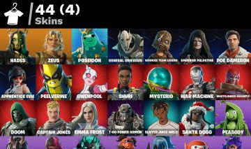 Conta Fortnite 44 SKINS /GwenPoll/Shuri/Emma Frost/Palpatine
