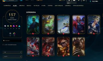 CONTA LOL 2013 | 157 SKINS + 219 ICONES + 114 EMOTES [FULL ACESSO]