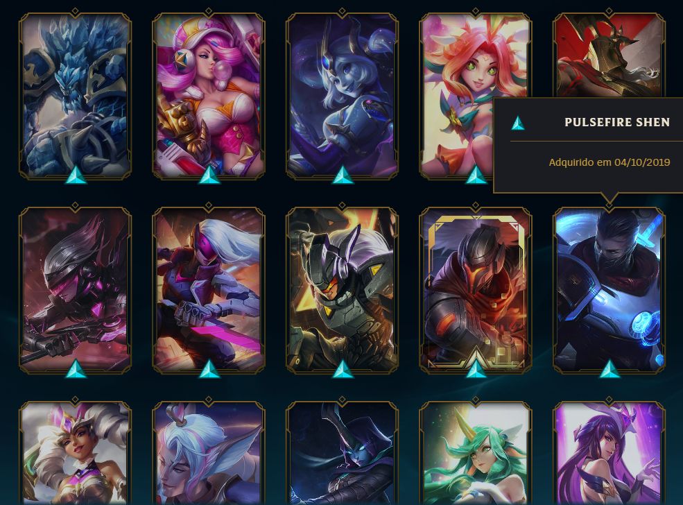 Conta League Of Legends Com todos campeões- 141 skins 10 anos de acc