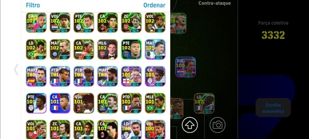 CONTA EFOOTBALL 3332 FORÇA COLETIVA