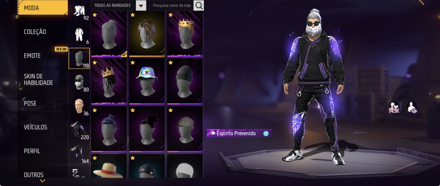 DUAS CALÇAS ANGELICAL+BARBA DO VELHO+ARMA EVOLUTIVA+PLANADOR AURA+SKIN DE ANIME