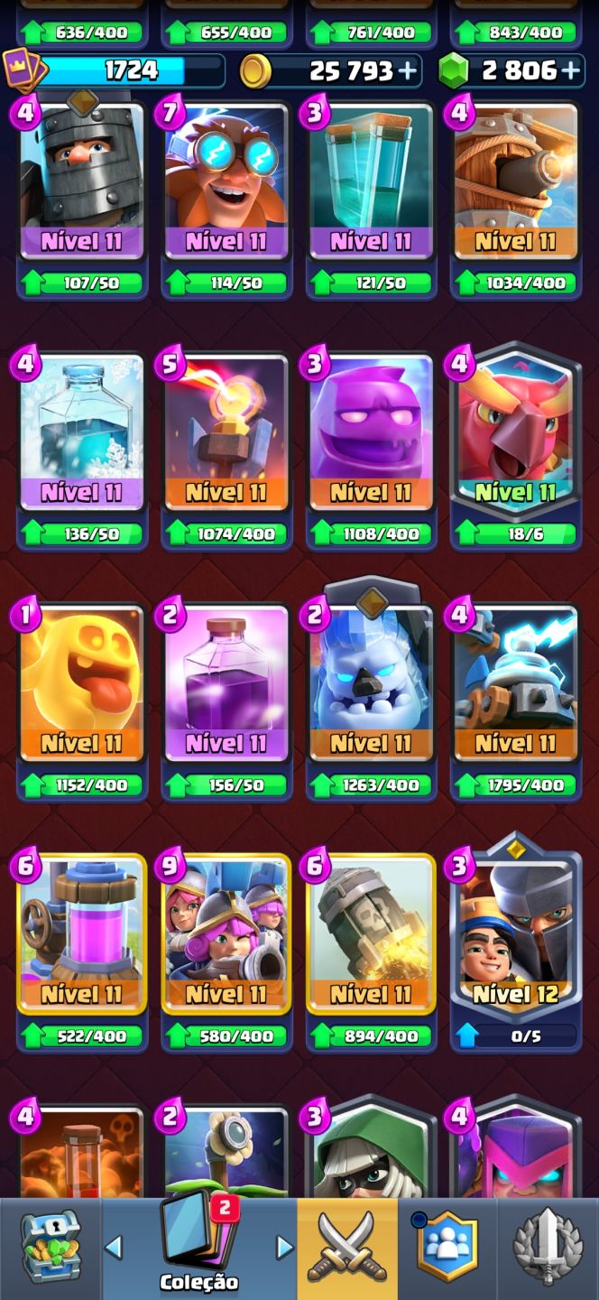 CONTA CLASH ROYALE 9747 TROFÉUS 4 ANOS