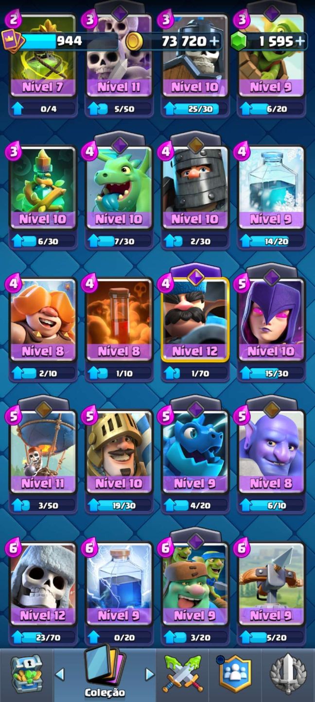 BRAWL STARS + CLASH ROYALE | 57 BRAWLERS | 90/123 CARTAS | 1595 GEMAS