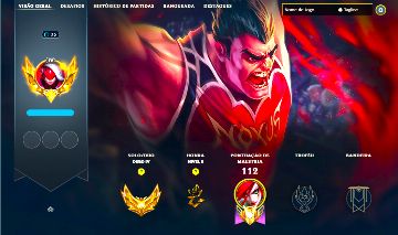 DARIUS MESTRE LENDÁRIA + [ CONTA OURO COM 75 PDLS ] + [ SKINS LENDÁRIAS ]