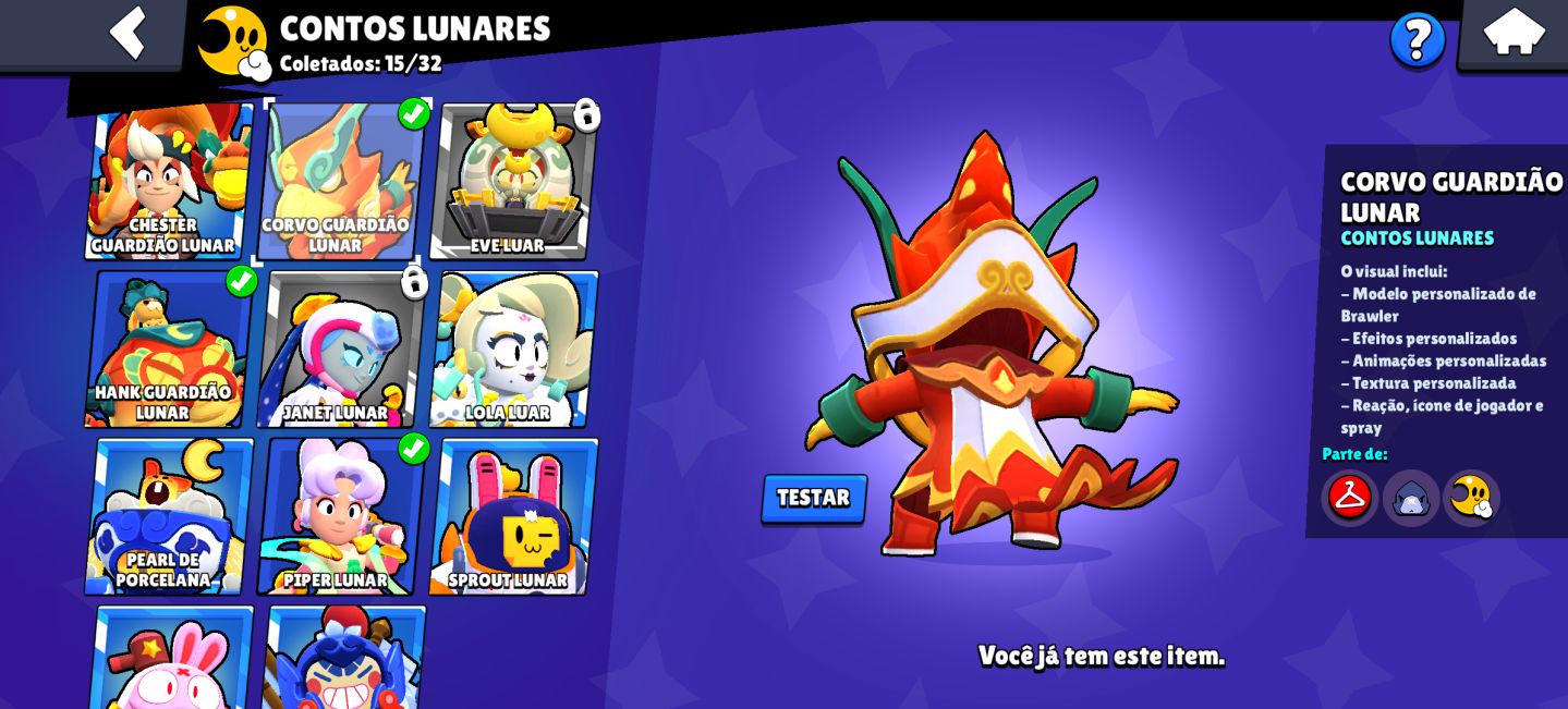 Conta brawl stars gemada e rara!!!