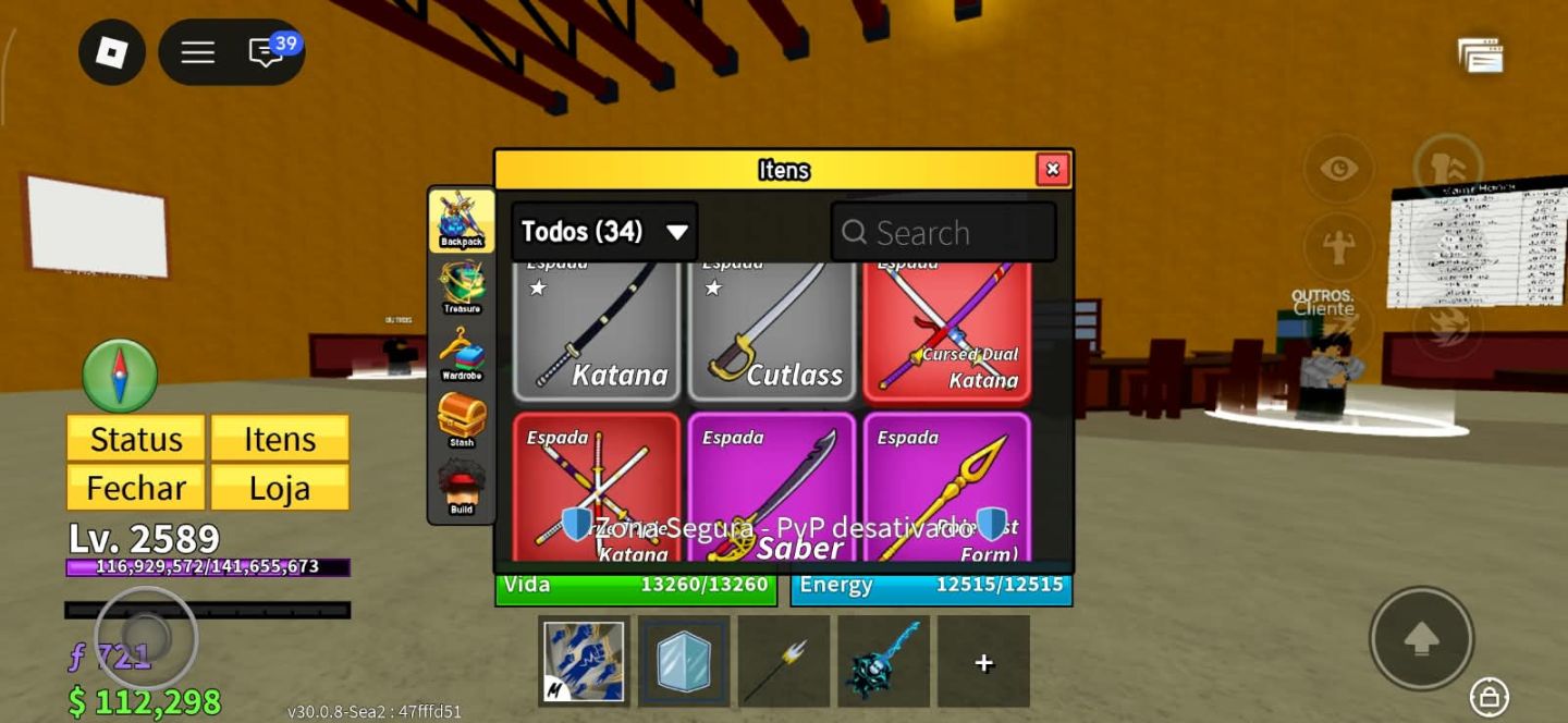 Blox Fruits | Conta Completa | CDK + TTK + Soul Guitar + Outros Jogos