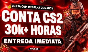 Conta CS2 com +30.000 horas jogadas + Medalha de 5 anos (Entrega Automática)