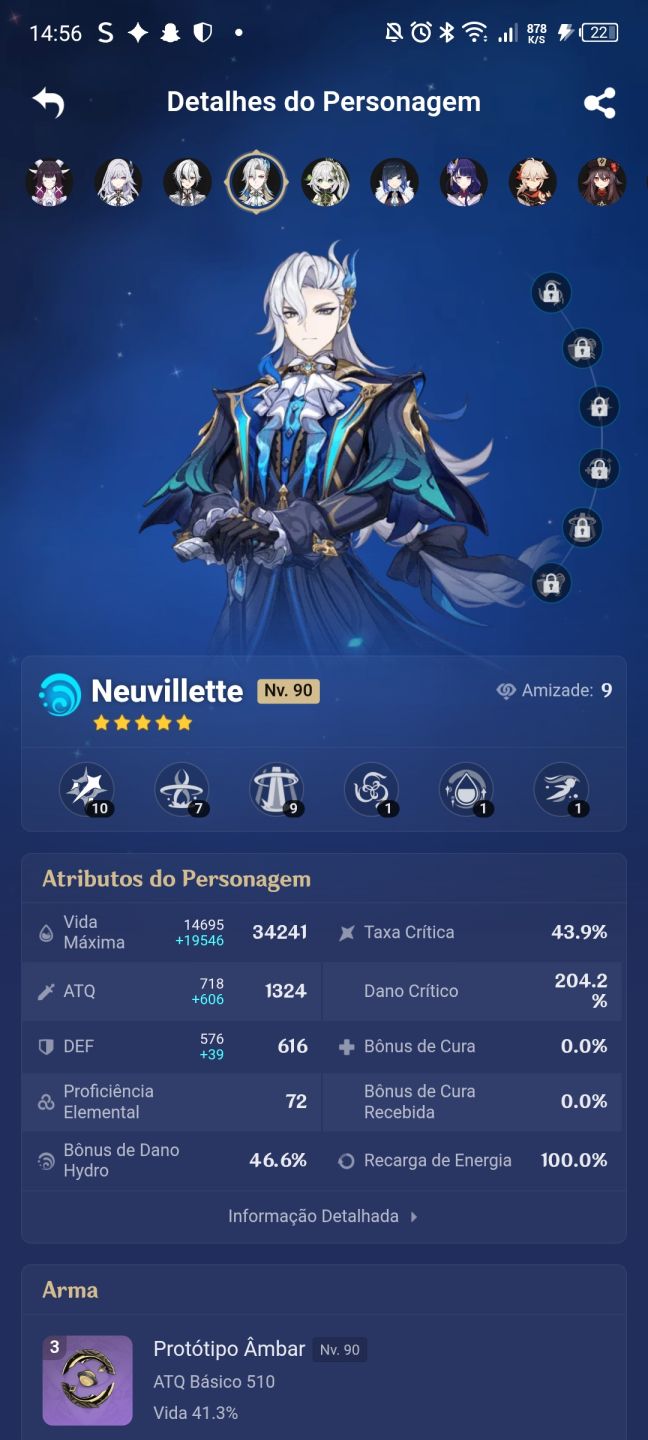 Conta genshin impact 19 T5 LIMITADOS AR 59 SERVER AMERICA (negociável)