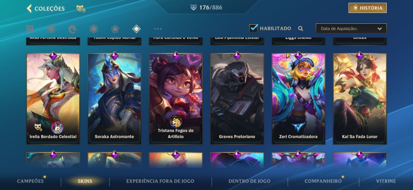 Conta 176 skins