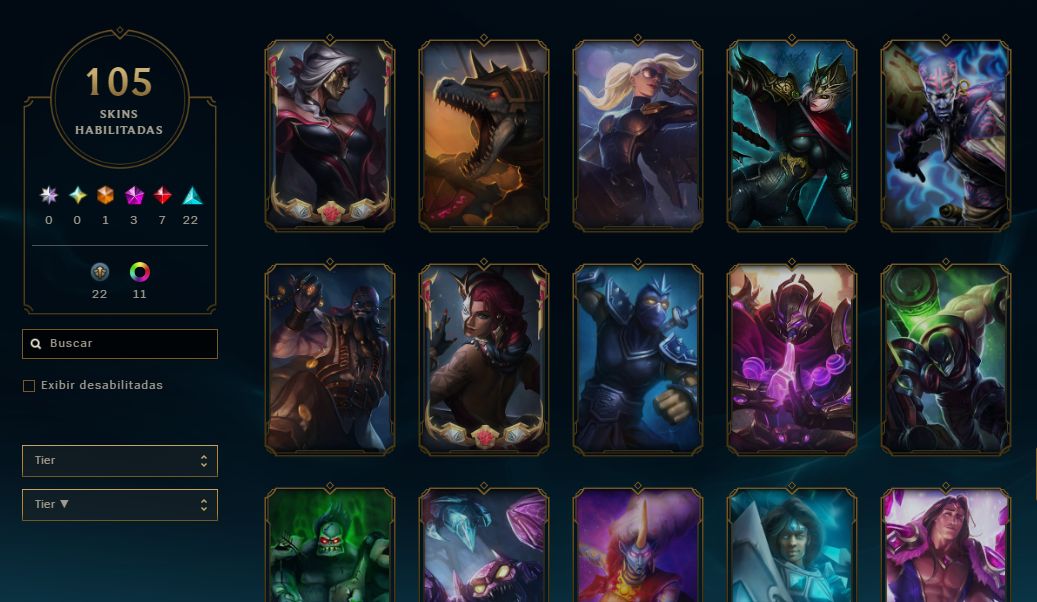 CONTA LOL - PLATINA - LV 117