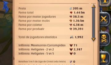CONTA ALBION 1B430 DE FAMA C/ 205 M DE PRATA 30M EM ITENS