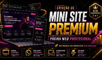 Criação de Mini Site Premium | Página Web Profissional